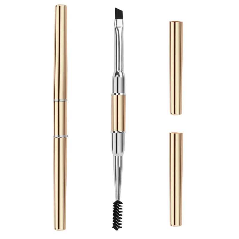 Unaone Eyebrow Brush - 2 PCS Professional Dual-Ended Angled Eye Brow Brush Applicator For Shaping and Filling Brows Lashes Eyeliner - Image 1